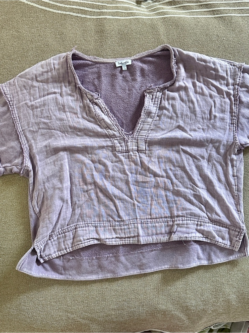 Light Lavender Women’s Short-Sleeve Pullover Top